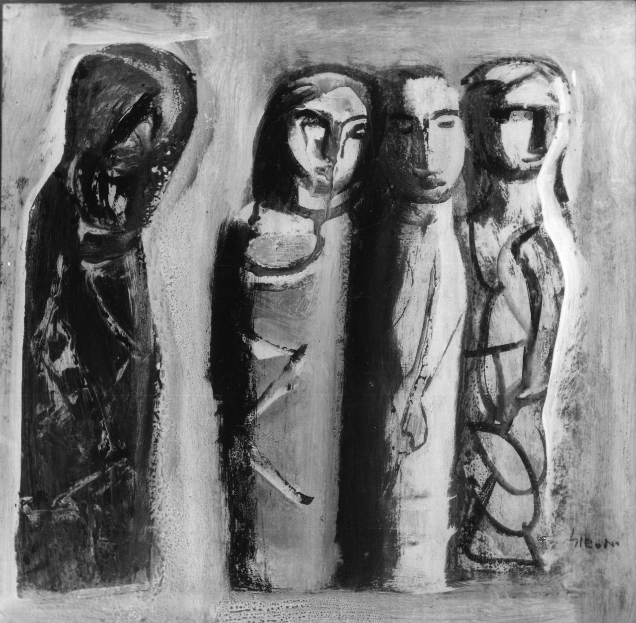 Le mummie, mummie (dipinto) di Sironi Mario (sec. XX)
