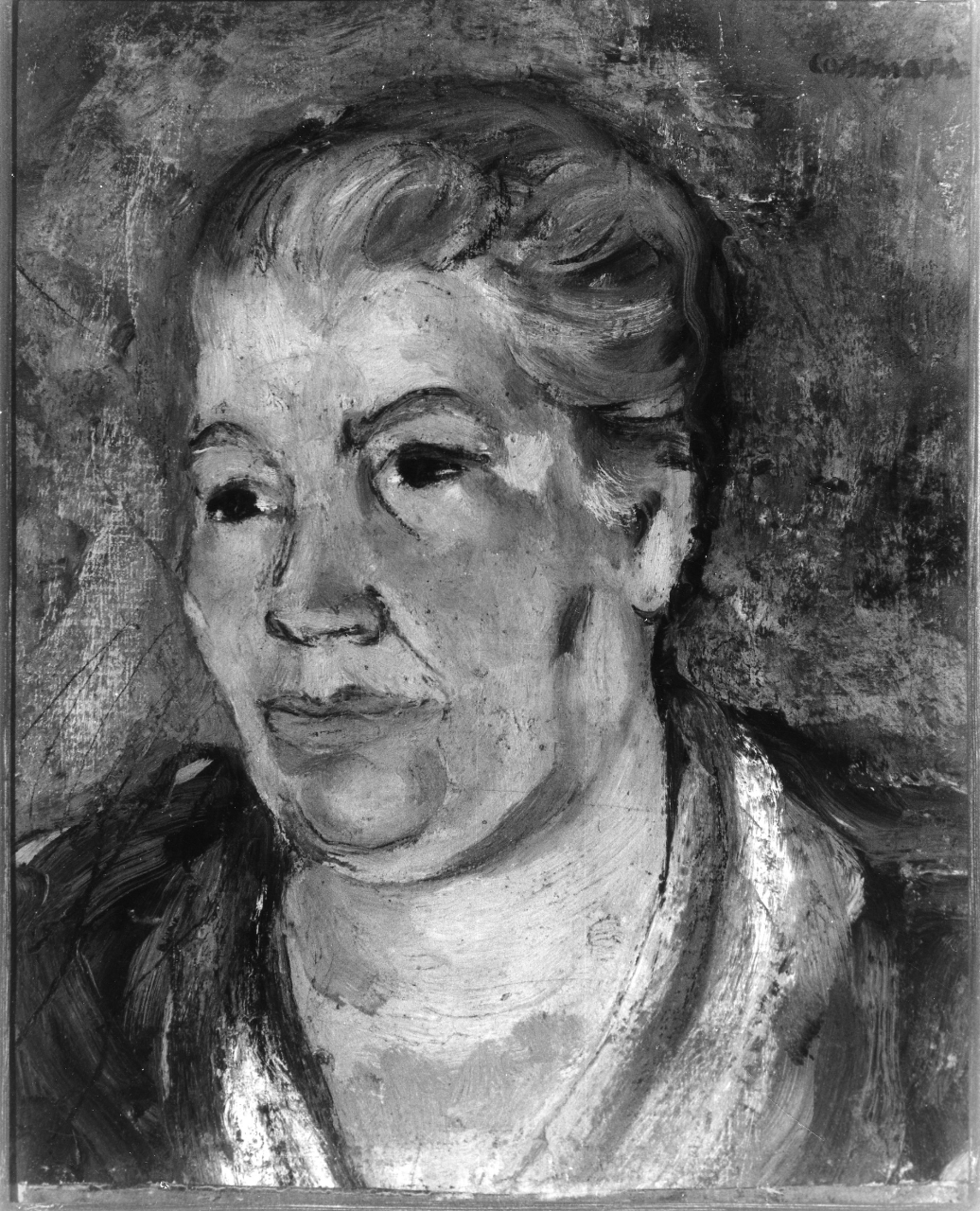 Ritratto della madre, ritratto della madre di Bruno Cassinari (dipinto) di Cassinari Bruno (sec. XX)