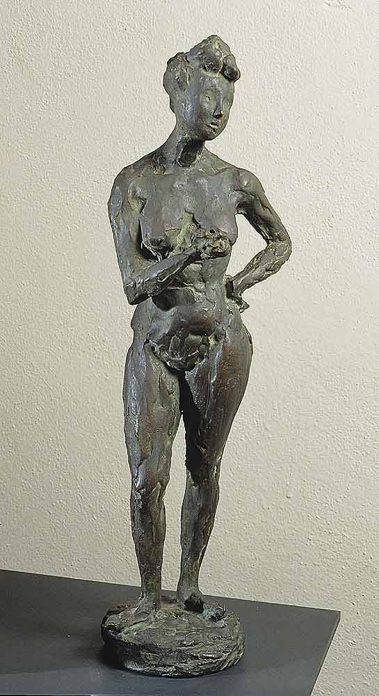 Nudo in piedi, figura femminile nuda in piedi (statua) di Broggini Luigi (sec. XX)