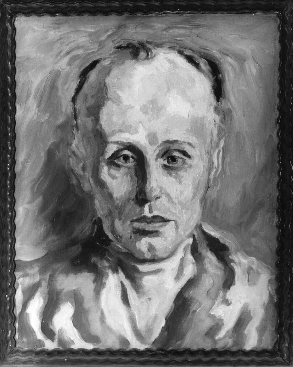 Ritratto d'uomo, testa d'uomo (dipinto) di Levi Carlo (sec. XX)