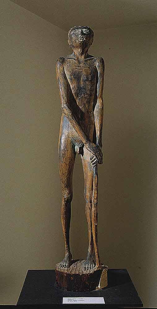 Pastore, uomo nudo in piedi (statua) di Calò Aldo (sec. XX)