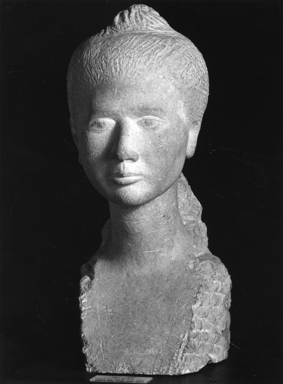 Ritratto della signora Vitali/ Ritratto di America Vitali, testa di America Vitali (statua) di Marini Marino (sec. XX)
