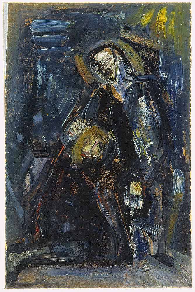 Il penitente, figure (dipinto) di Vedova Emilio (sec. XX)