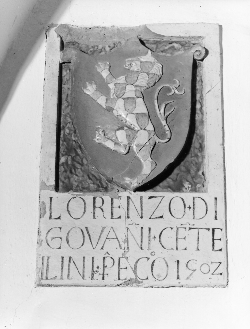 stemma gentilizio della famiglia Centellini (rilievo) - produzione toscana (sec. XVI)