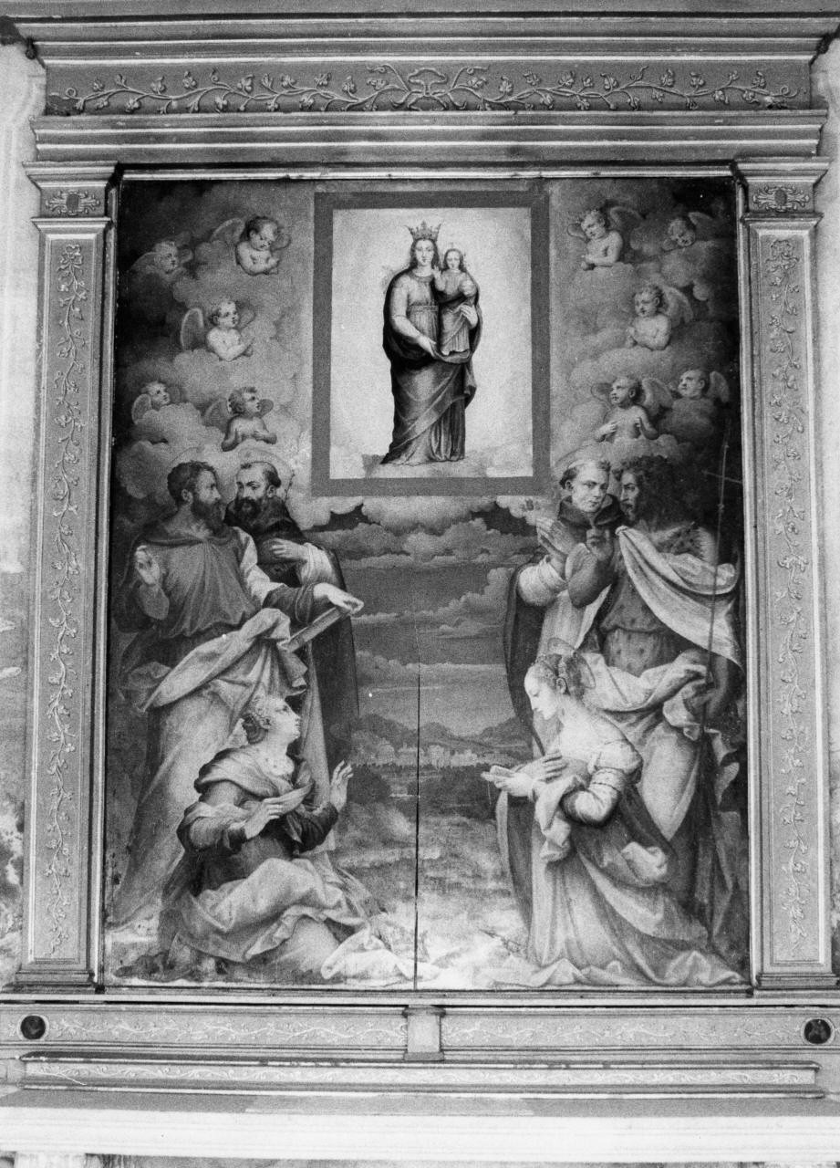 Madonna con Bambino e Santi (dipinto) di Tosini Michele di Ridolfo del Ghirlandaio (attribuito) (terzo quarto sec. XVI)