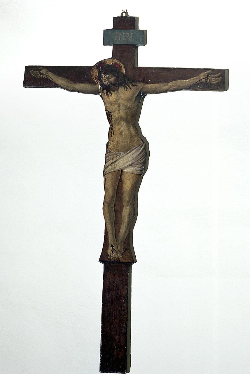 Cristo crocifisso (croce dipinta) - ambito fiorentino (seconda metà sec. XV)