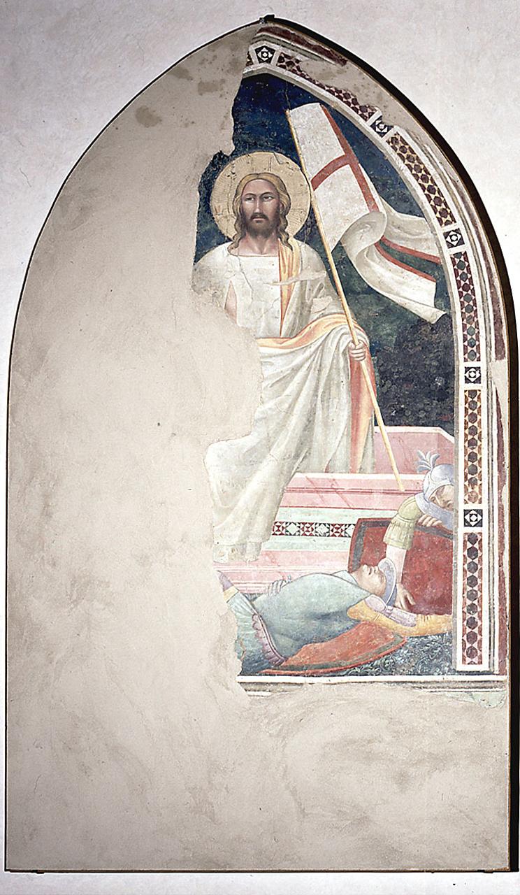 resurrezione di Cristo (dipinto, frammento) di Gerini Niccolò di Pietro (sec. XIV)