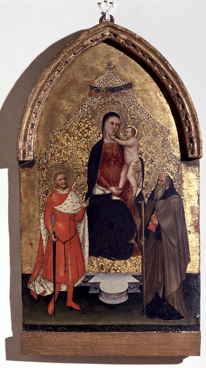 Madonna con Bambino in trono tra santi (dipinto) di Maestro di San Martino a Mensola (inizio sec. XV)