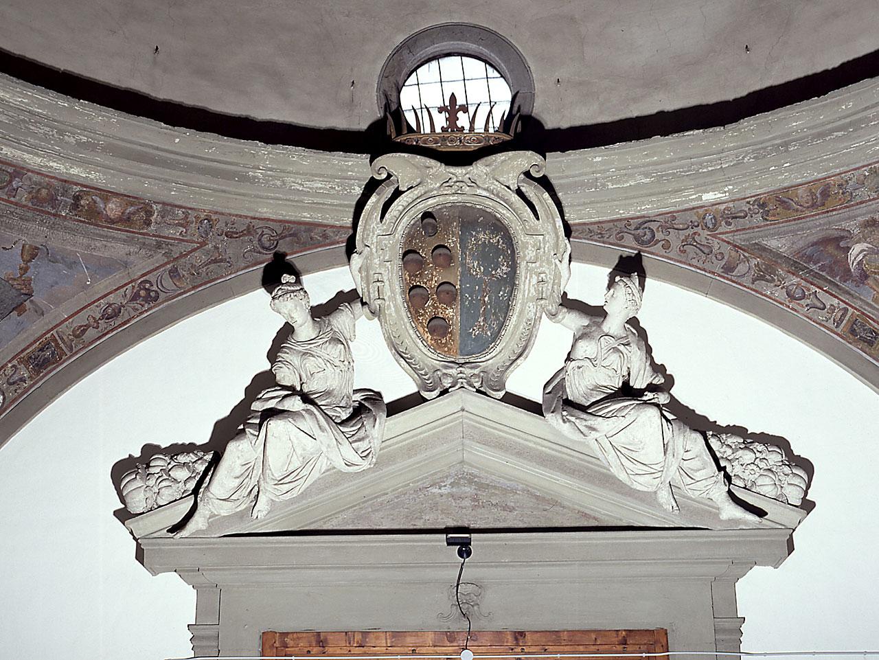 stemma delle famiglie Medici e Della Rovere (gruppo scultoreo) di Jean de Boulogne detto Giambologna (sec. XVI)