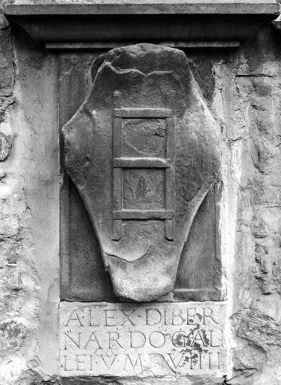 stemma gentilizio della famiglia Galilei (rilievo) - ambito toscano (sec. XVI)