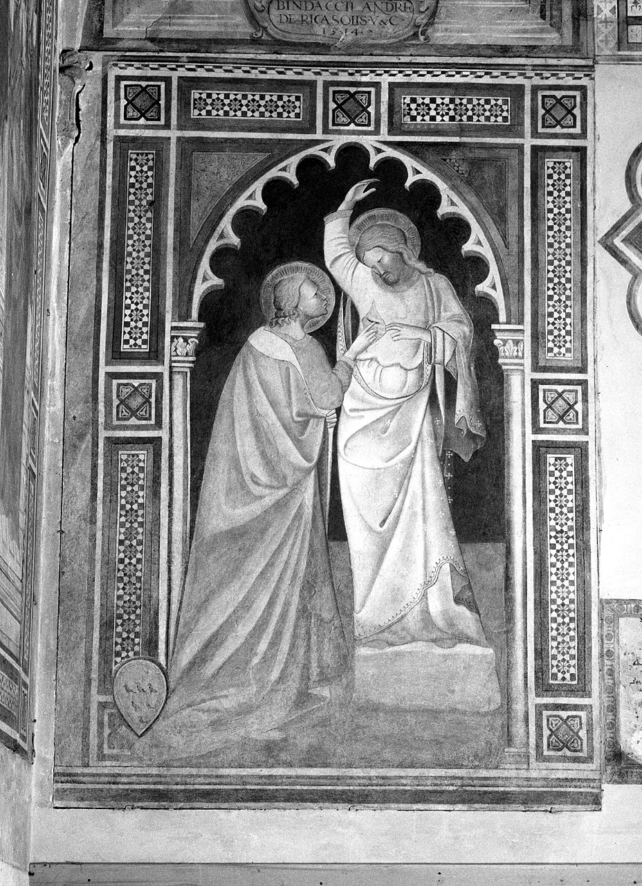 incredulità di San Tommaso (dipinto) di Giovanni di Bartolomeo Cristiani detto Giovanni da Pistoia (attribuito) (ultimo quarto sec. XIV)