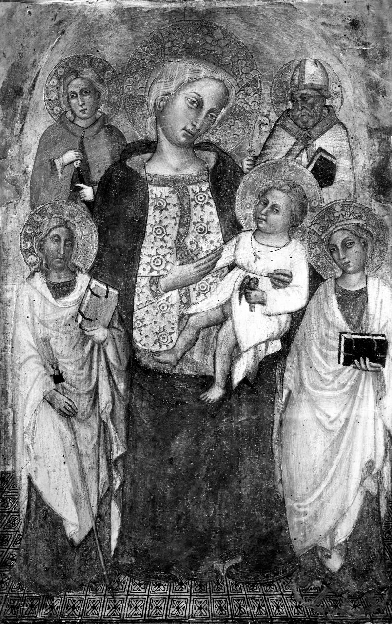 Madonna con Bambino e Santi (dipinto) - ambito toscano (fine/inizio secc. XIV/ XV)