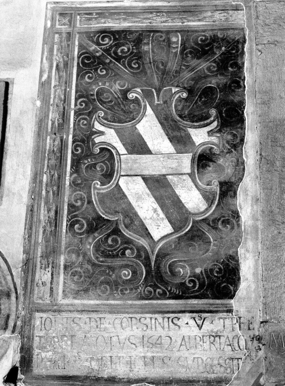 stemma gentilizio della famiglia Corsini (dipinto) - ambito toscano (sec. XVI)