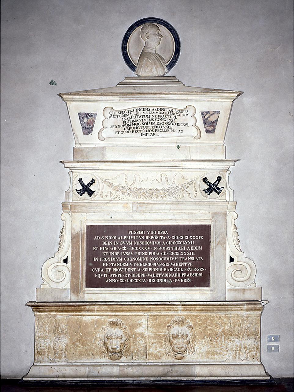 monumento funebre di Ferrucci Francesco di Simone - ambito fiorentino (sec. XV, sec. XIX)