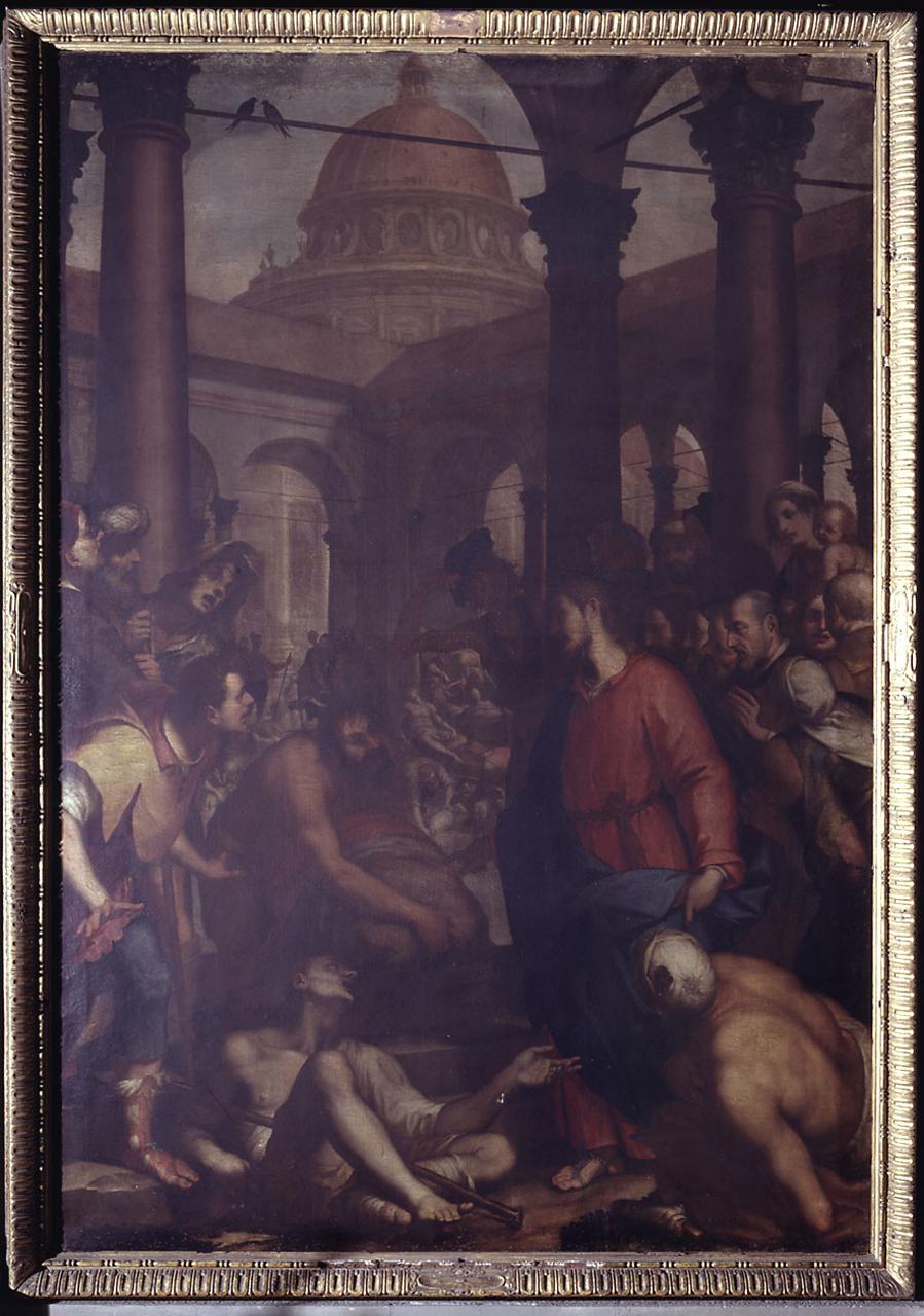 piscina probatica (dipinto) di Paggi Giovanni Battista (sec. XVI)