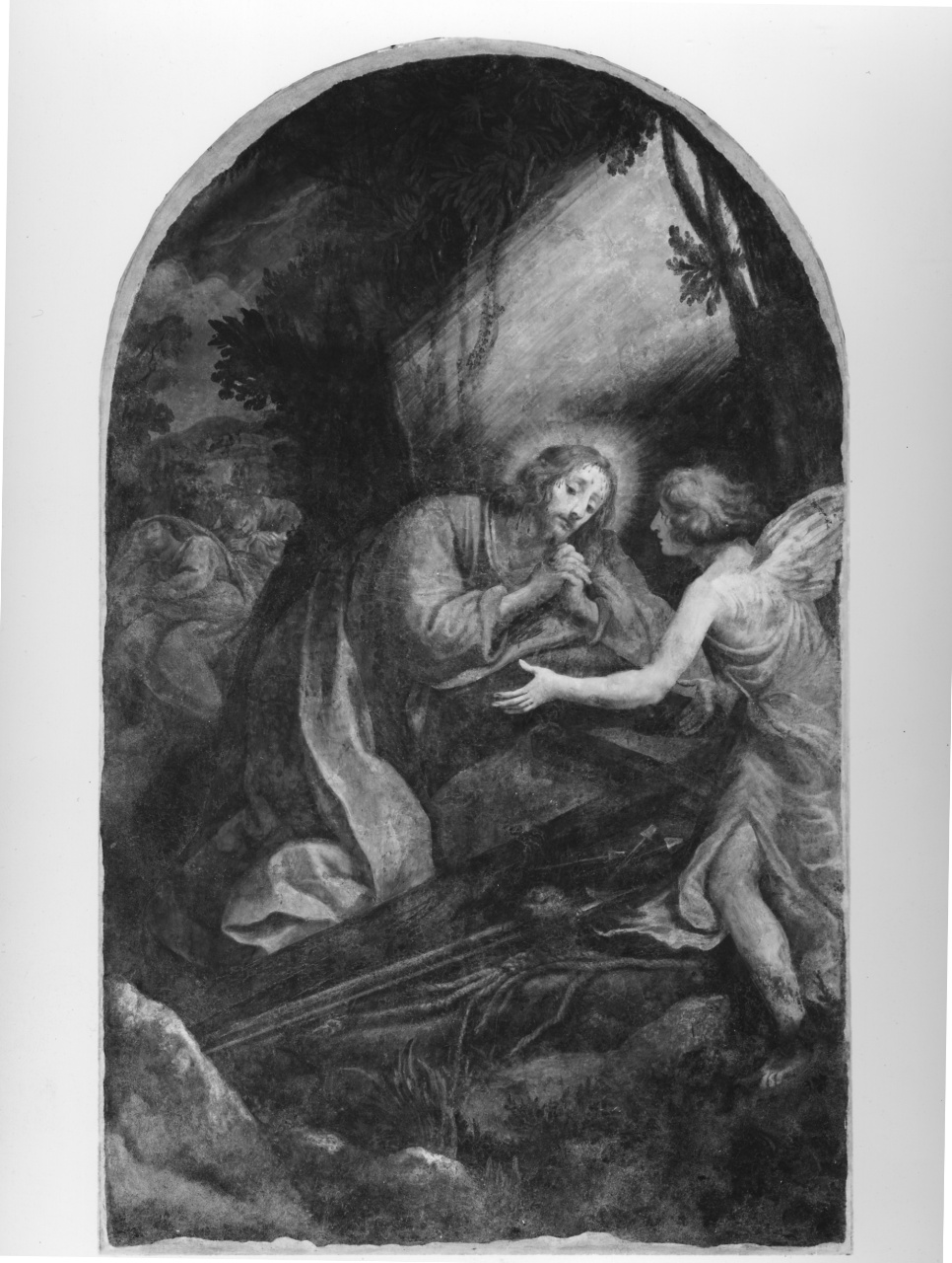orazione di Cristo nell'orto di Getsemani (dipinto) di Rosselli Matteo (attribuito) (metà sec. XVII)