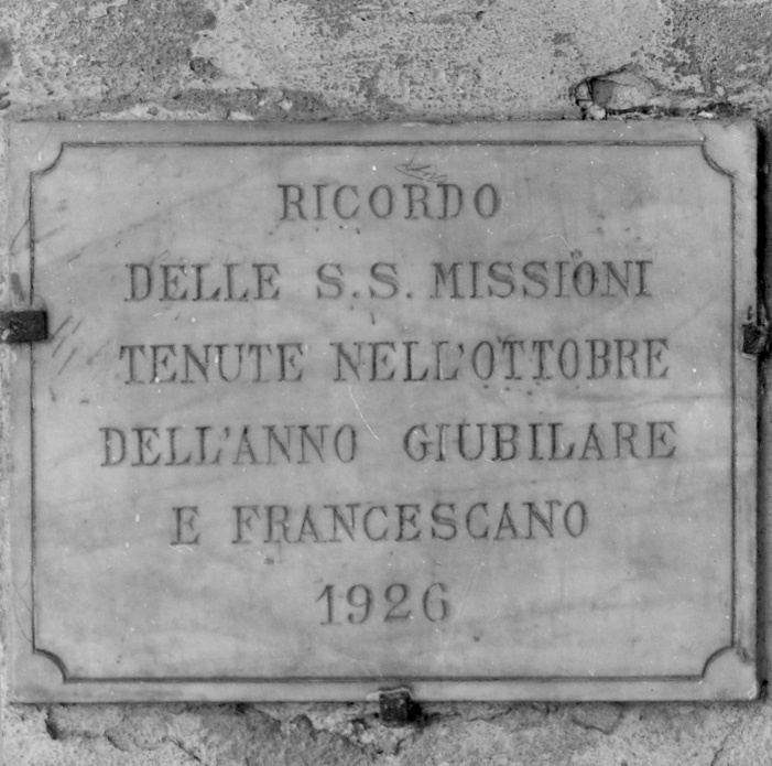 lapide - bottega toscana (sec. XX)