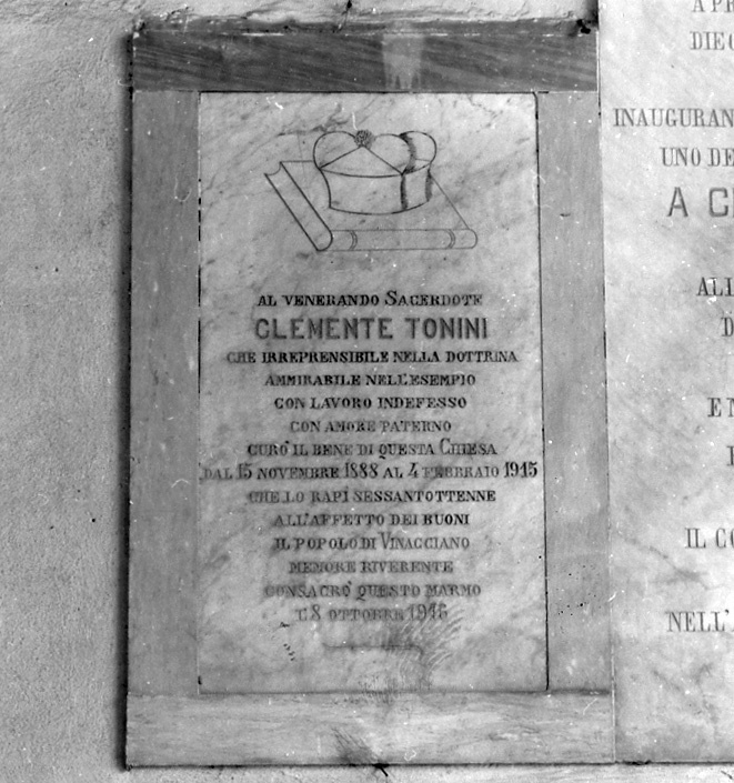 lapide - bottega toscana (sec. XX)