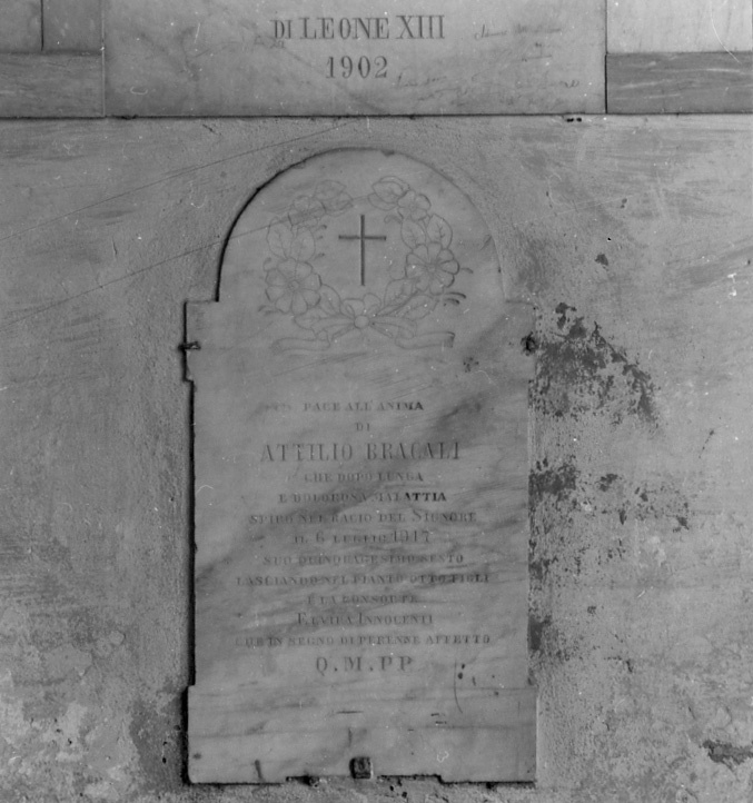 lastra tombale - bottega toscana (sec. XX)