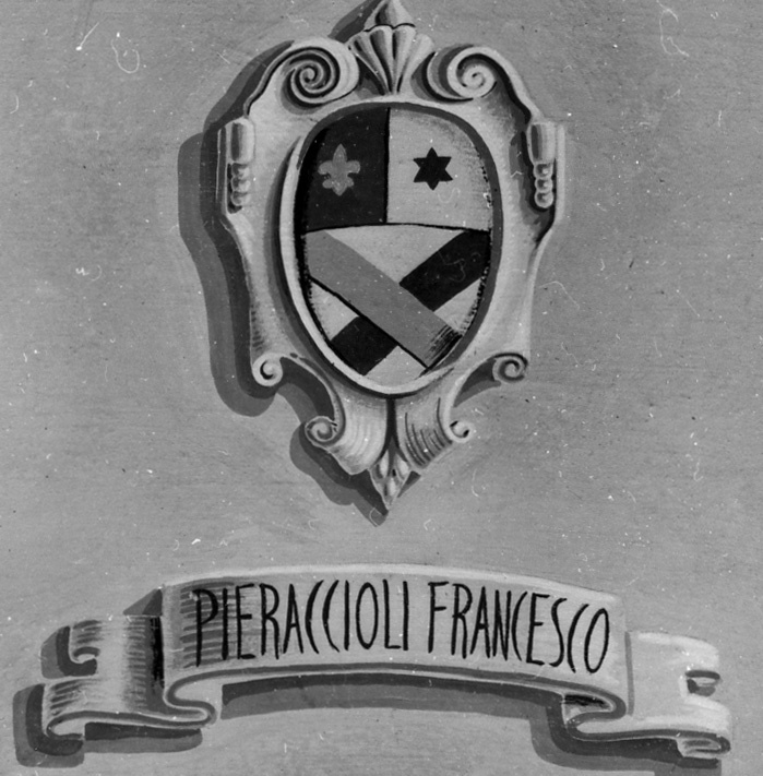 stemma gentilizio della famiglia Pieraccioli (dipinto) - bottega toscana (inizio sec. XX)