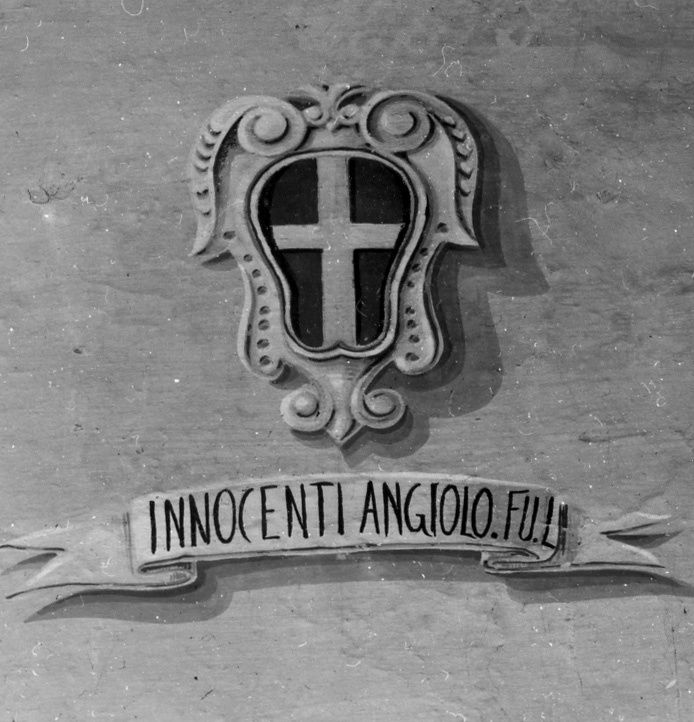 stemma gentilizio della famiglia Innocenti (dipinto) - bottega toscana (inizio sec. XX)
