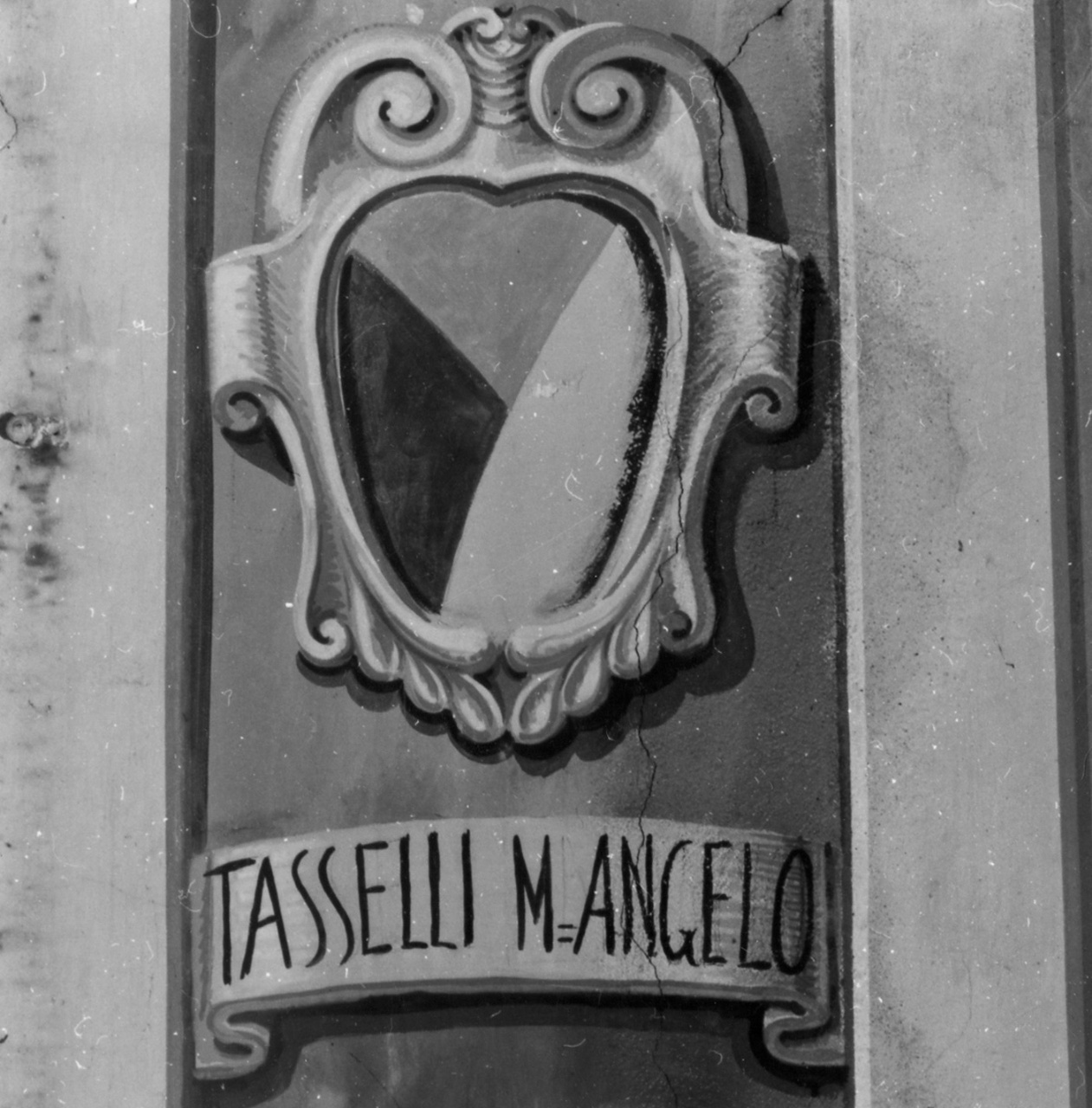 stemma gentilizio della famiglia Tasselli (dipinto) - bottega toscana (inizio sec. XX)