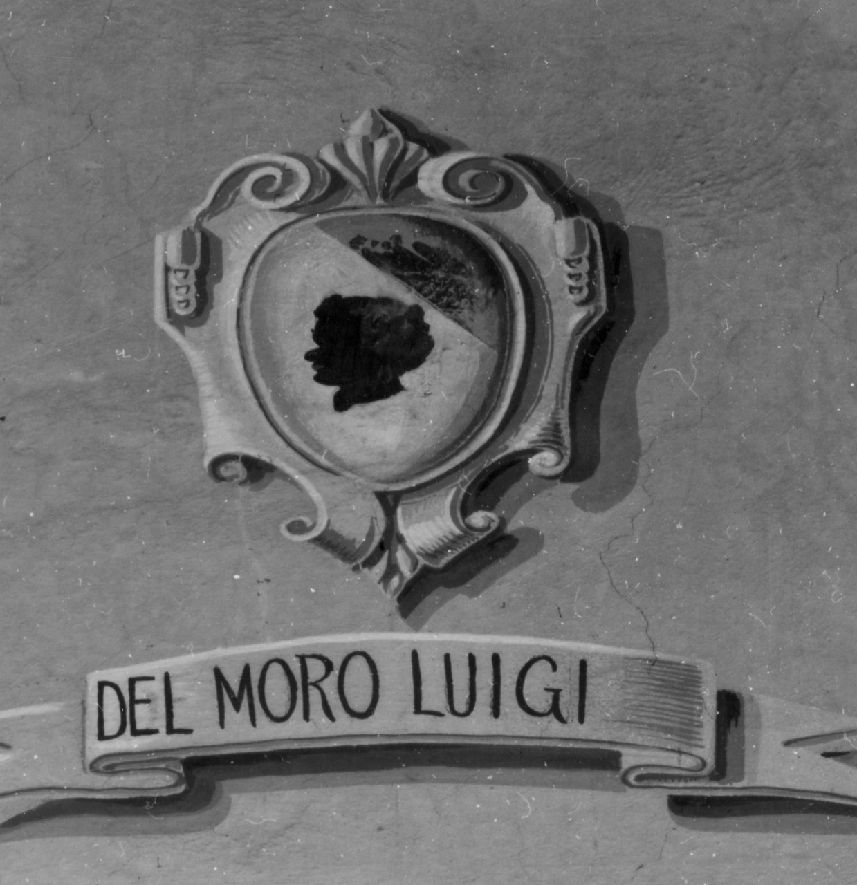 stemma gentilizio della famiglia Del Moro (dipinto) - bottega toscana (inizio sec. XX)