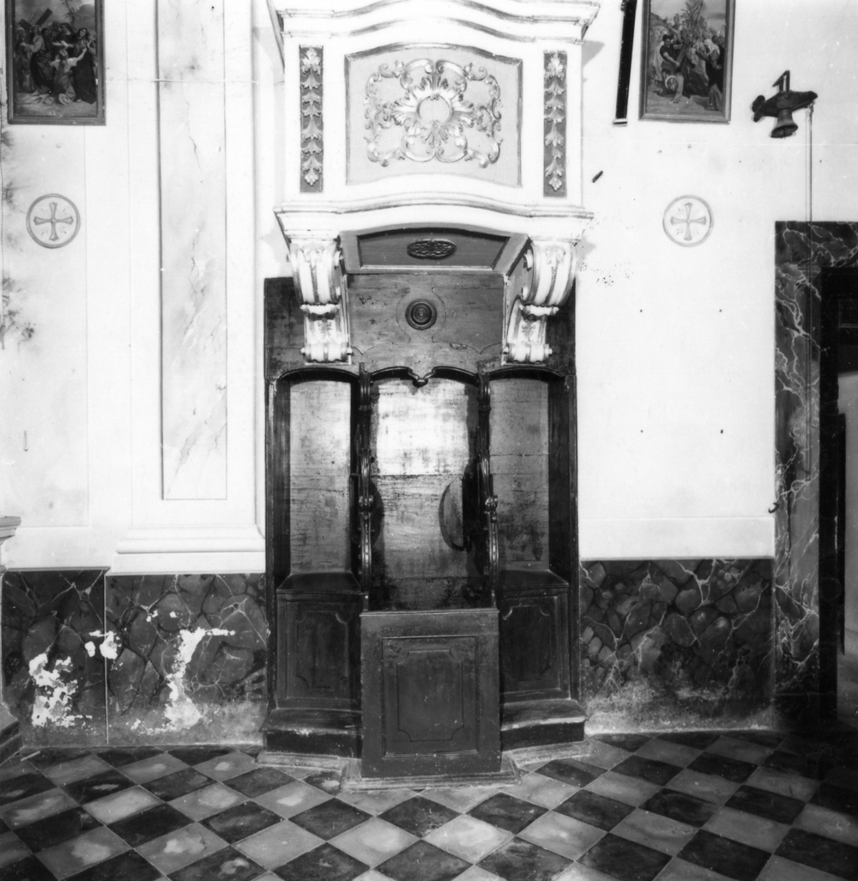 confessionale, serie - bottega toscana (sec. XVIII)