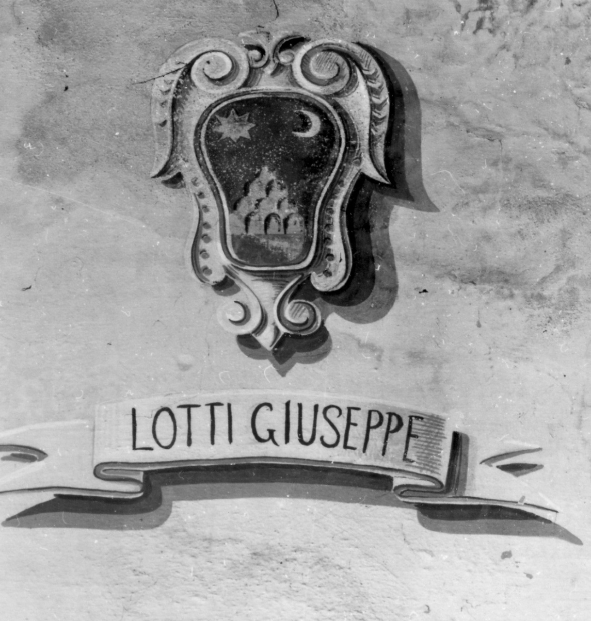 stemma gentilizio della famiglia Lotti (dipinto) - bottega toscana (inizio sec. XX)