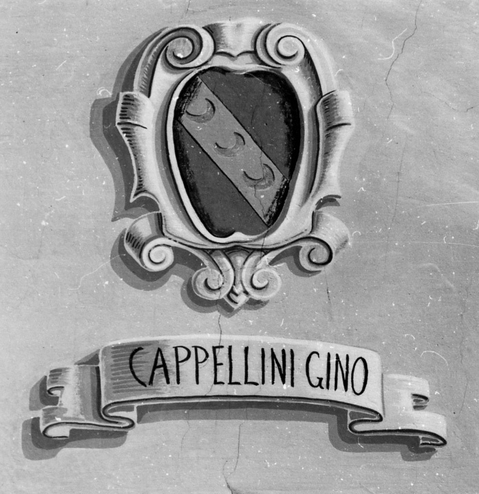 stemma gentilizio della famiglia Cappellini (dipinto) - bottega toscana (inizio sec. XX)