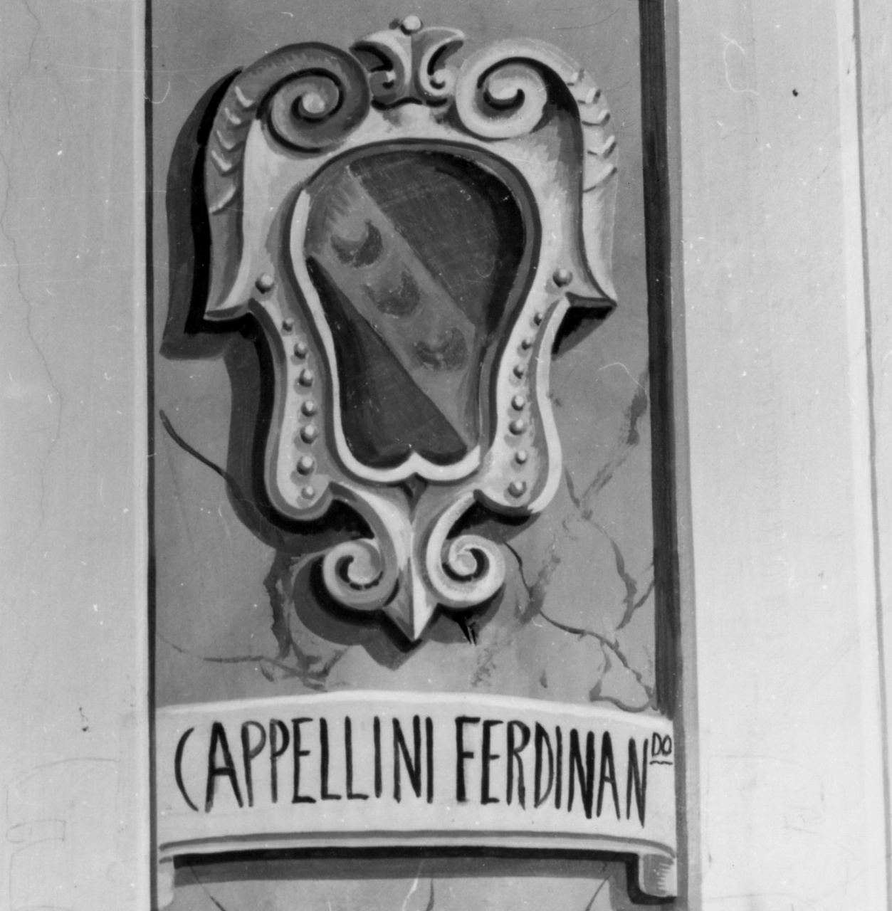 stemma gentilizio della famiglia Cappellini (dipinto) - bottega toscana (inizio sec. XX)