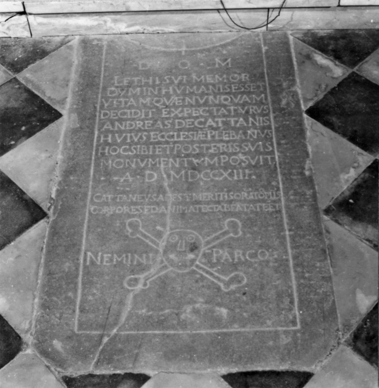 lastra tombale - bottega toscana (sec. XVIII)