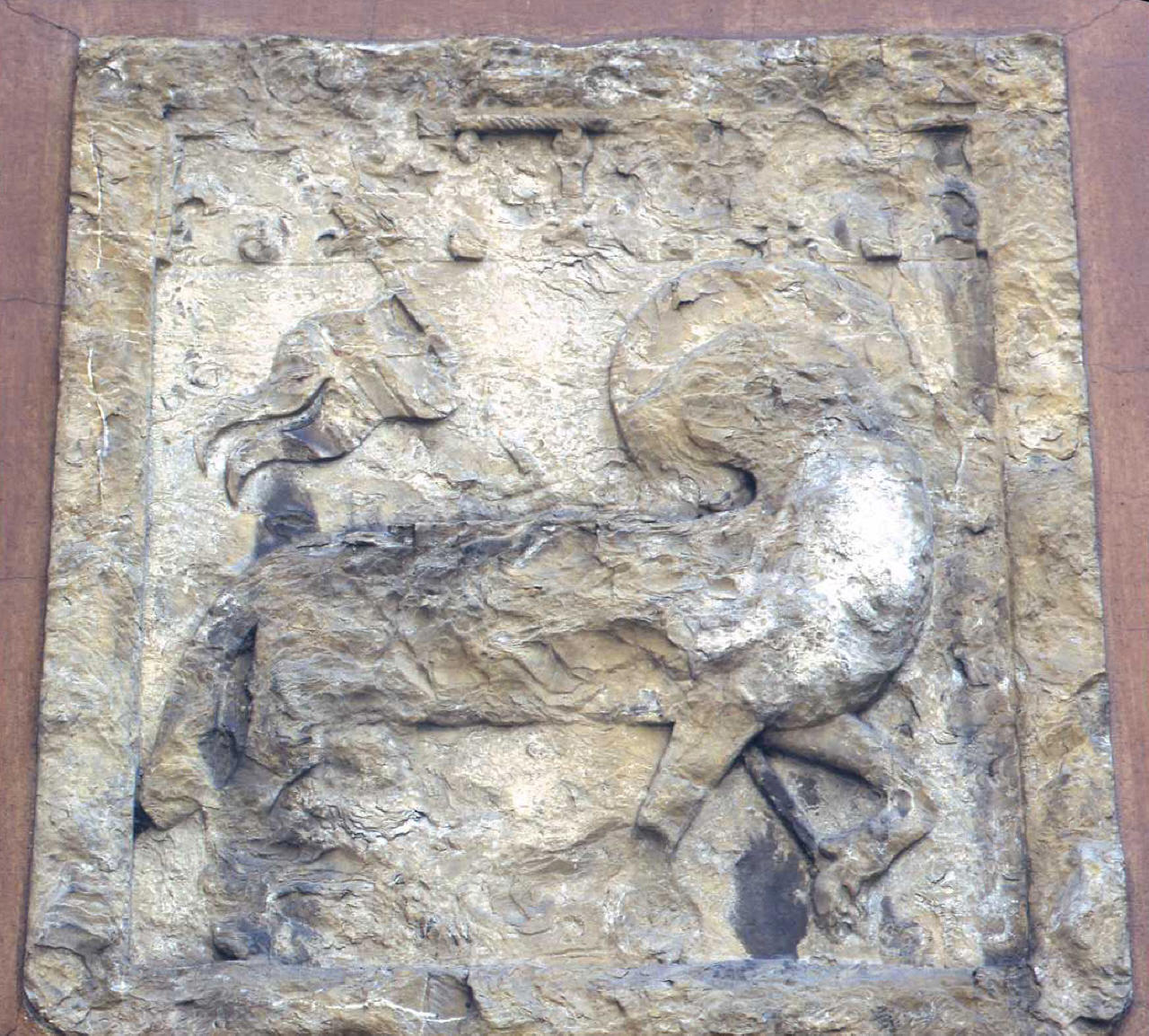 stemma dell'Arte della Lana (rilievo) - manifattura fiorentina (prima metà sec. XV)