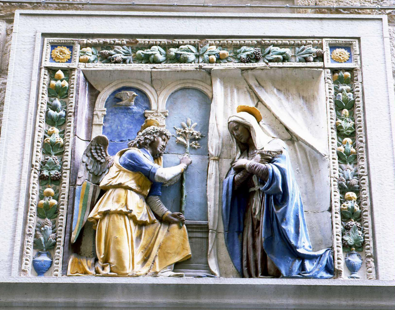 Annunciazione (rilievo) - ambito fiorentino (ultimo quarto sec. XX)