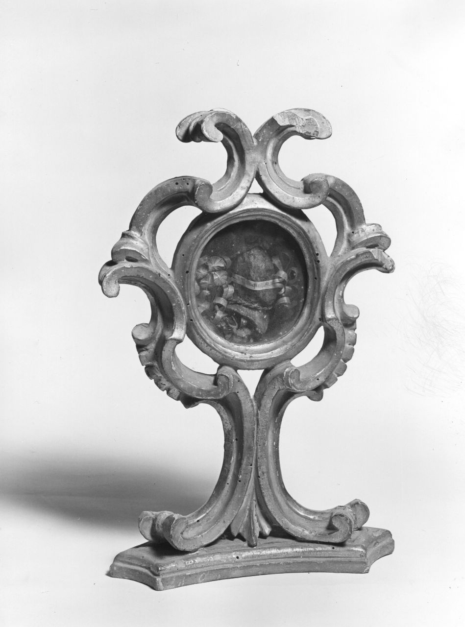 reliquiario - a ostensorio, serie - bottega toscana (sec. XVIII)