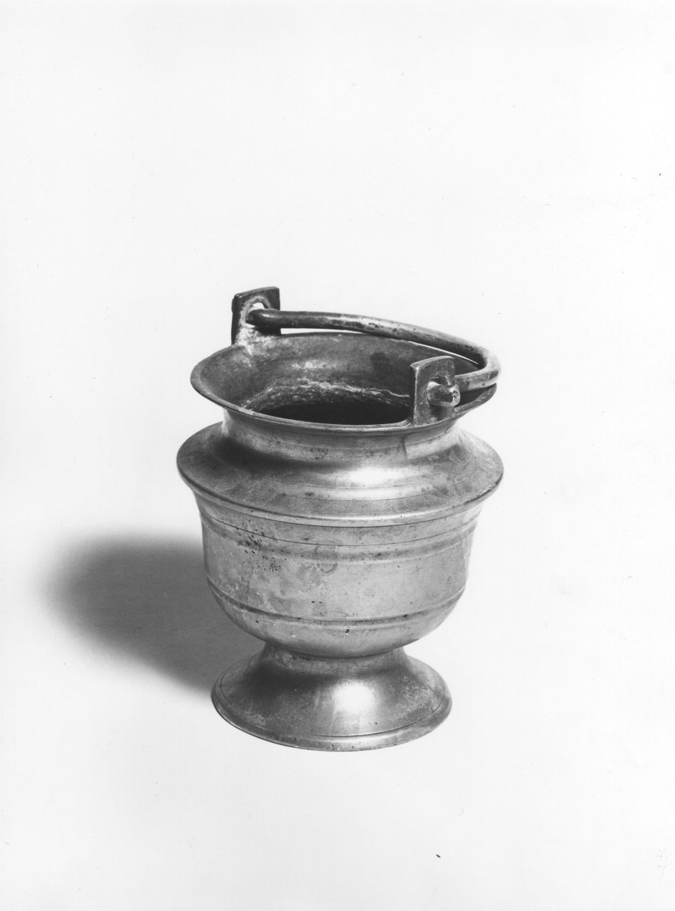 secchiello per l'acqua benedetta - bottega toscana (prima metà sec. XVII)