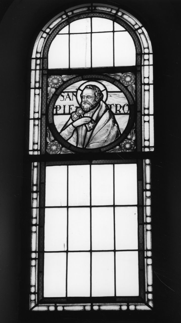 San Pietro (vetrata, serie) - manifattura fiorentina (primo quarto sec. XX)