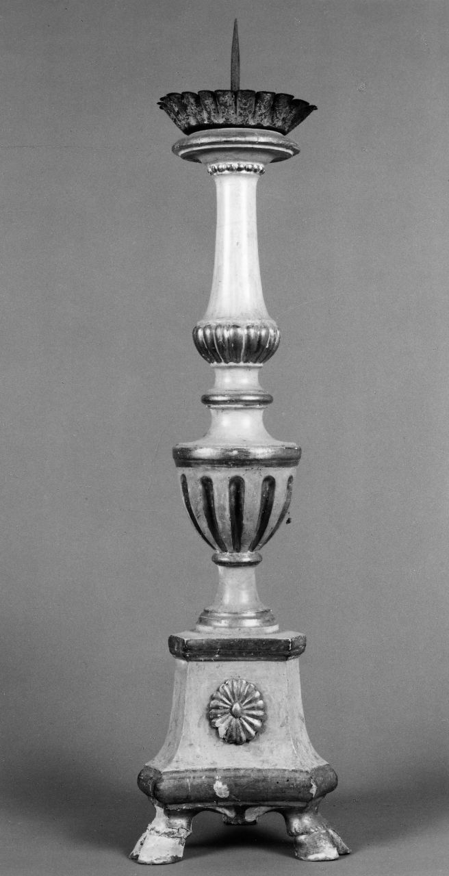 candeliere, serie - bottega toscana (prima metà sec. XIX)