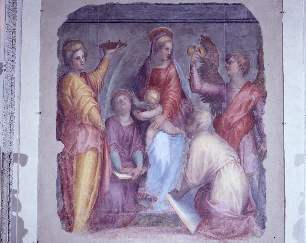 Madonna con Bambino e Santi (dipinto) di Carucci Jacopo detto Pontormo (sec. XVI)