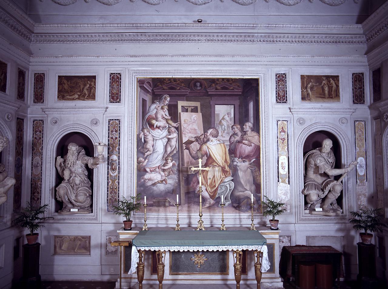 apostoli, evangelisti, personaggi biblici (decorazione plastico-architettonica) di Da Montorsoli Giovanni Angelo, Lorenzi Stoldo, Jean de Boulogne detto Giambologna, Casali Giovanni Vincenzo, Danti Vincenzo, Camilliani Francesco, Poggini Domenico, Lastricati Zanobi, Cioli Valerio (sec. XVI)