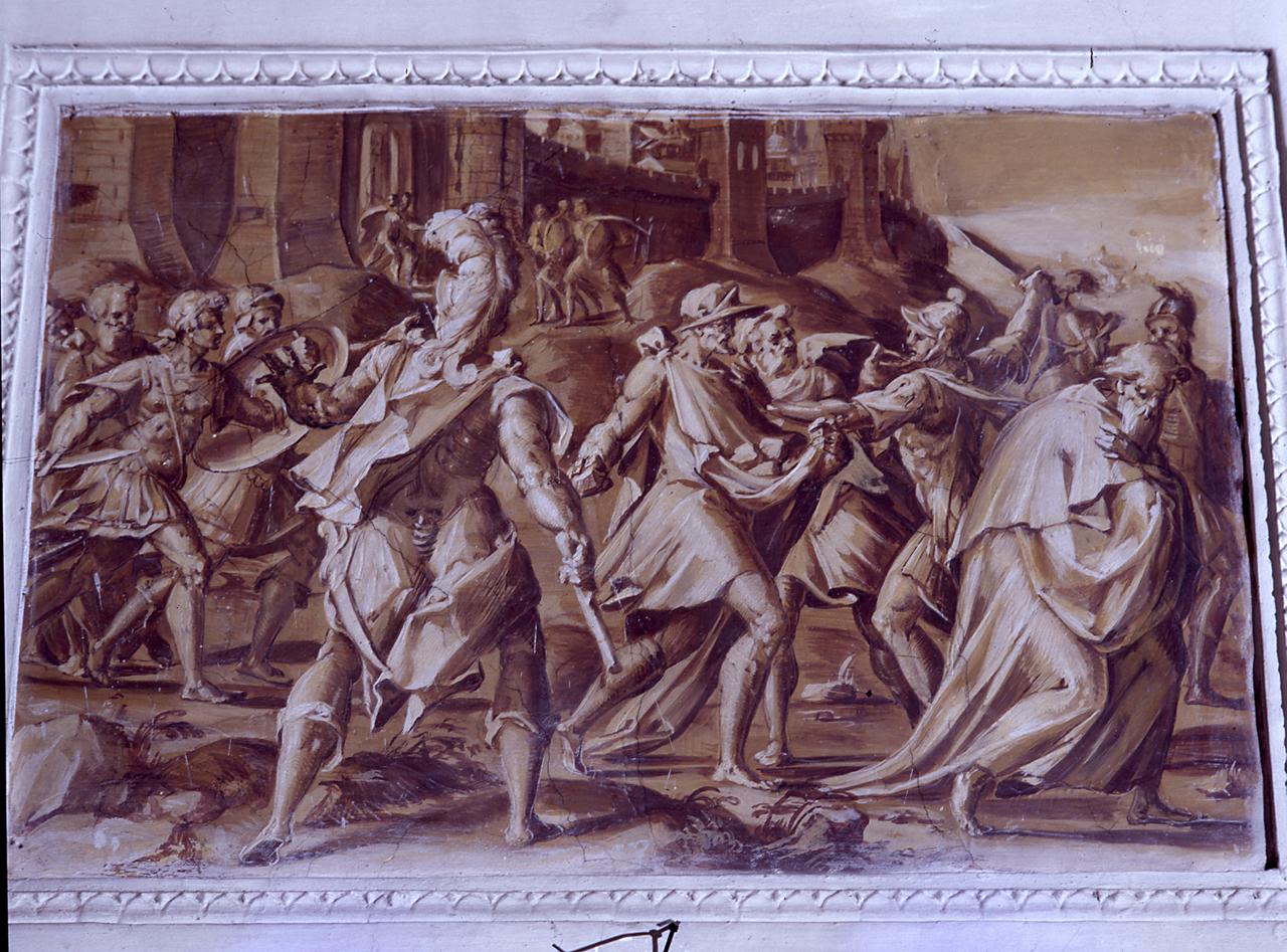 cacciata di David (dipinto) di Vasari Giorgio (scuola) (sec. XVI)
