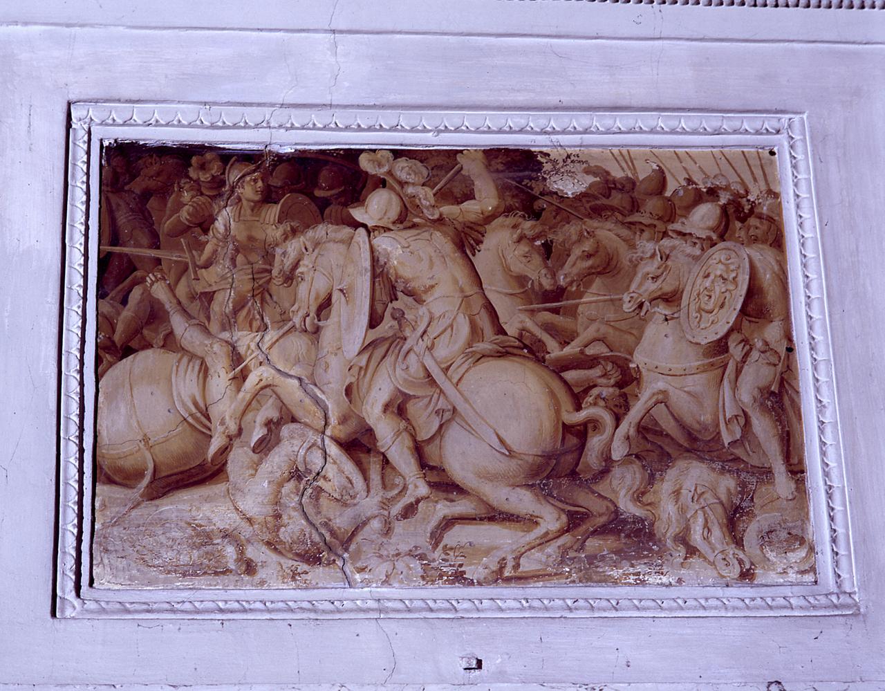 Giosuè vince gli Amonniti (dipinto) di Vasari Giorgio (scuola) (sec. XVI)