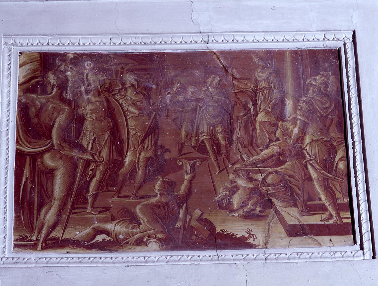 incontro di Abramo e Melchisedec (dipinto) di Vasari Giorgio (scuola) (sec. XVI)
