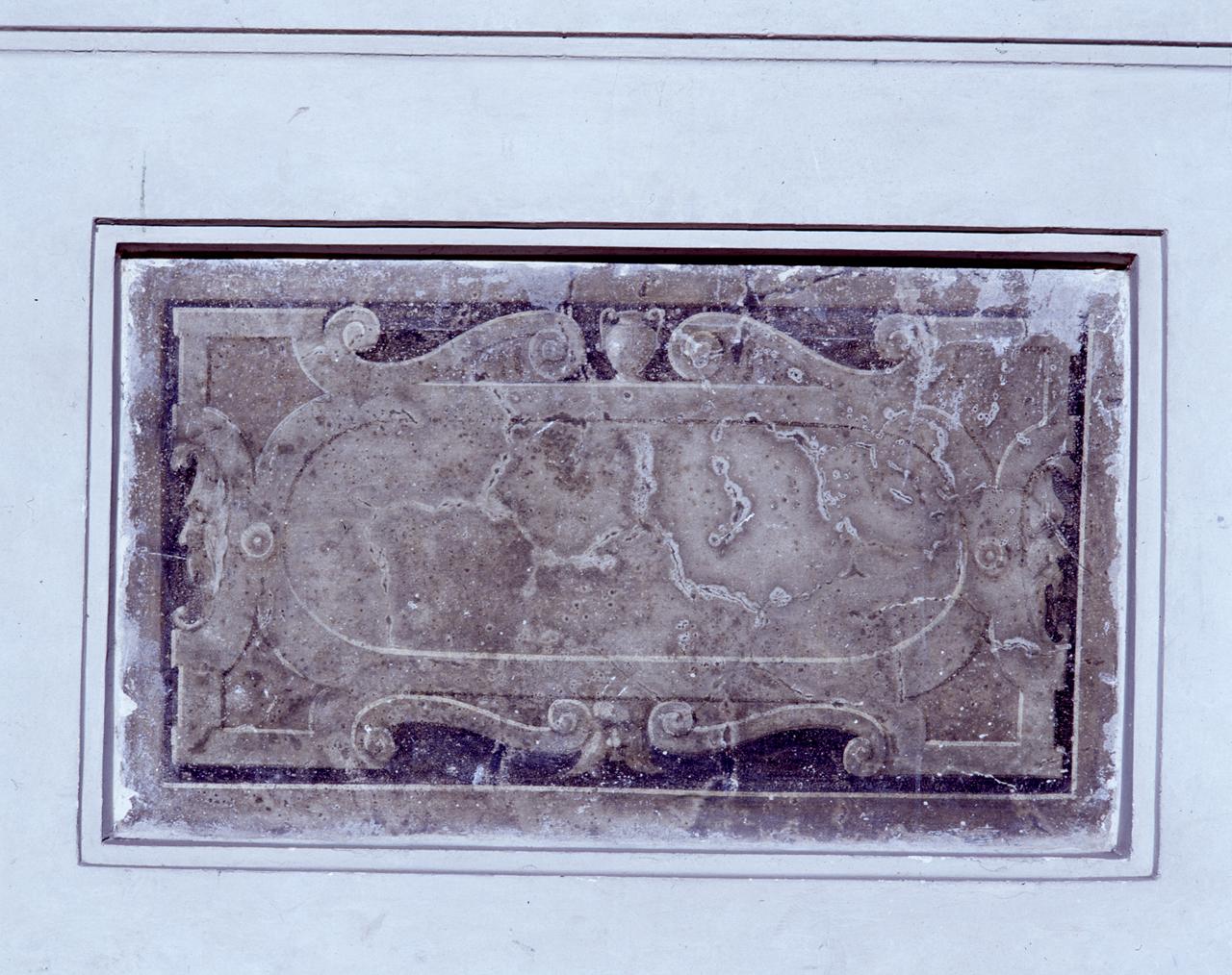 motivo decorativo a cartella (dipinto, serie) - ambito fiorentino (sec. XIX)