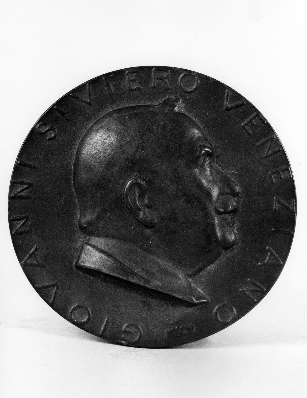 ritratto di Giovanni Siviero (medaglia) di Moschi Mario (terzo quarto sec. XX)