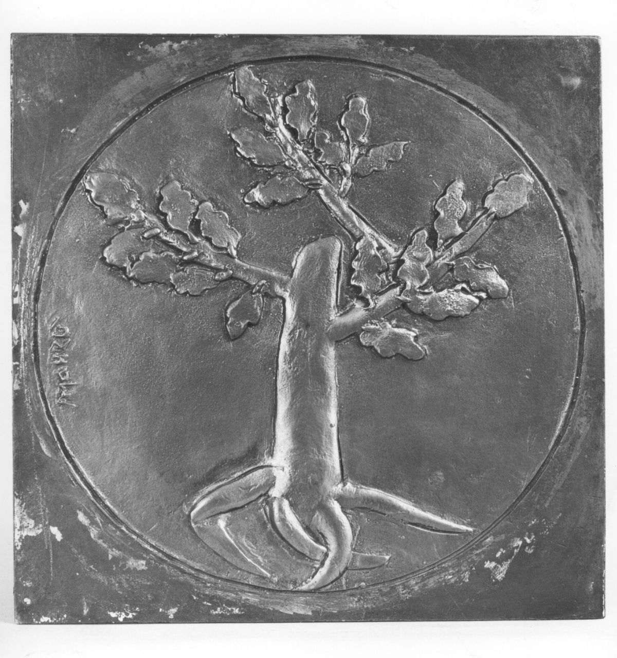quercia (rilievo) di Manzoni Giacomo detto Giacomo Manzù (sec. XX)
