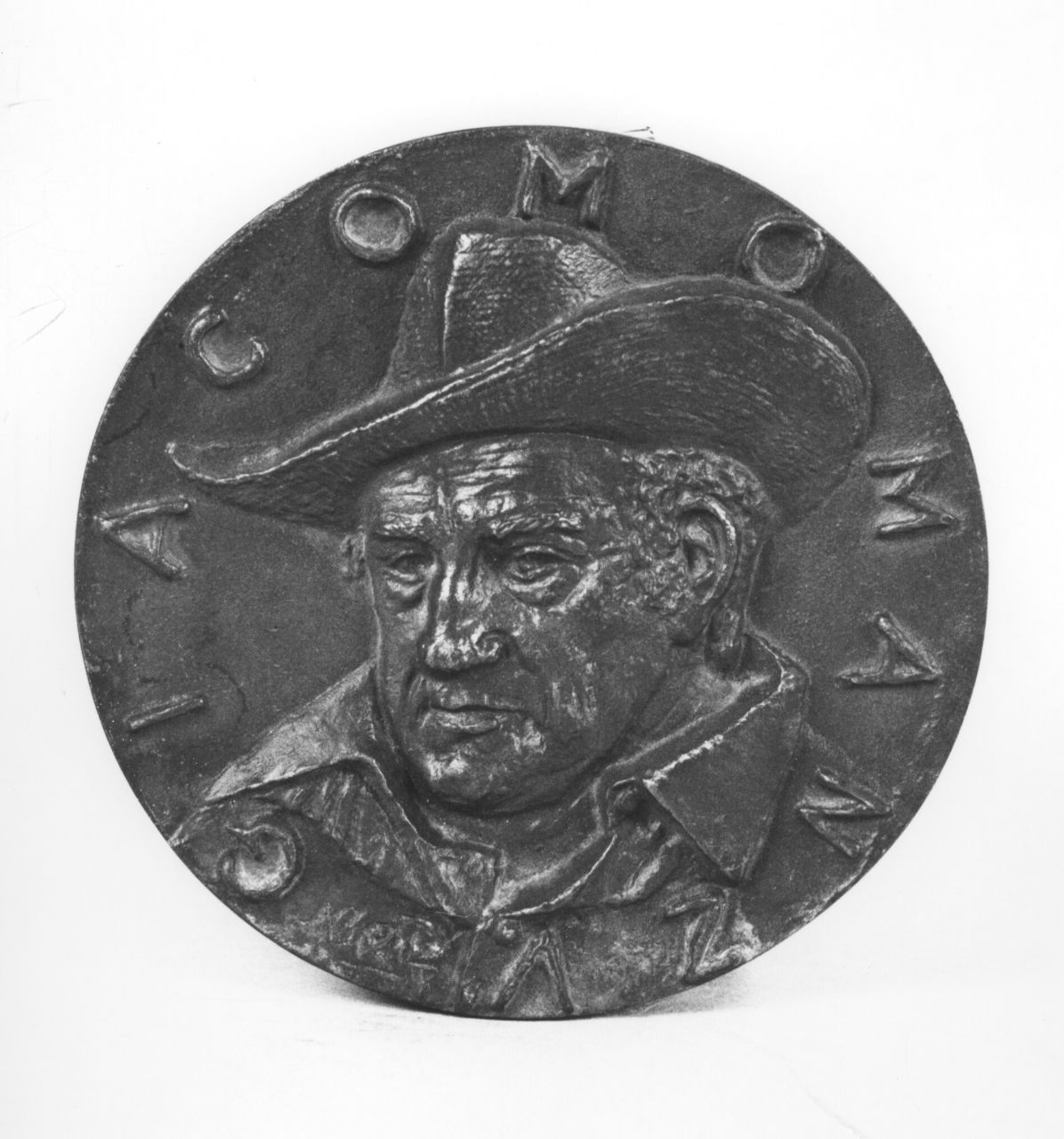 ritratto d'uomo (medaglia) di Berti Antonio (sec. XX)
