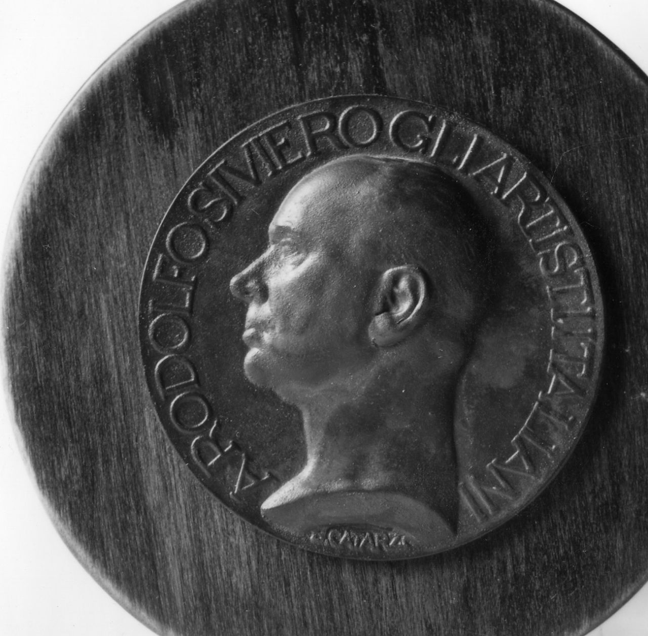 ritratto di Rodolfo Siviero (medaglia) di Catarzi Bruno (sec. XX)