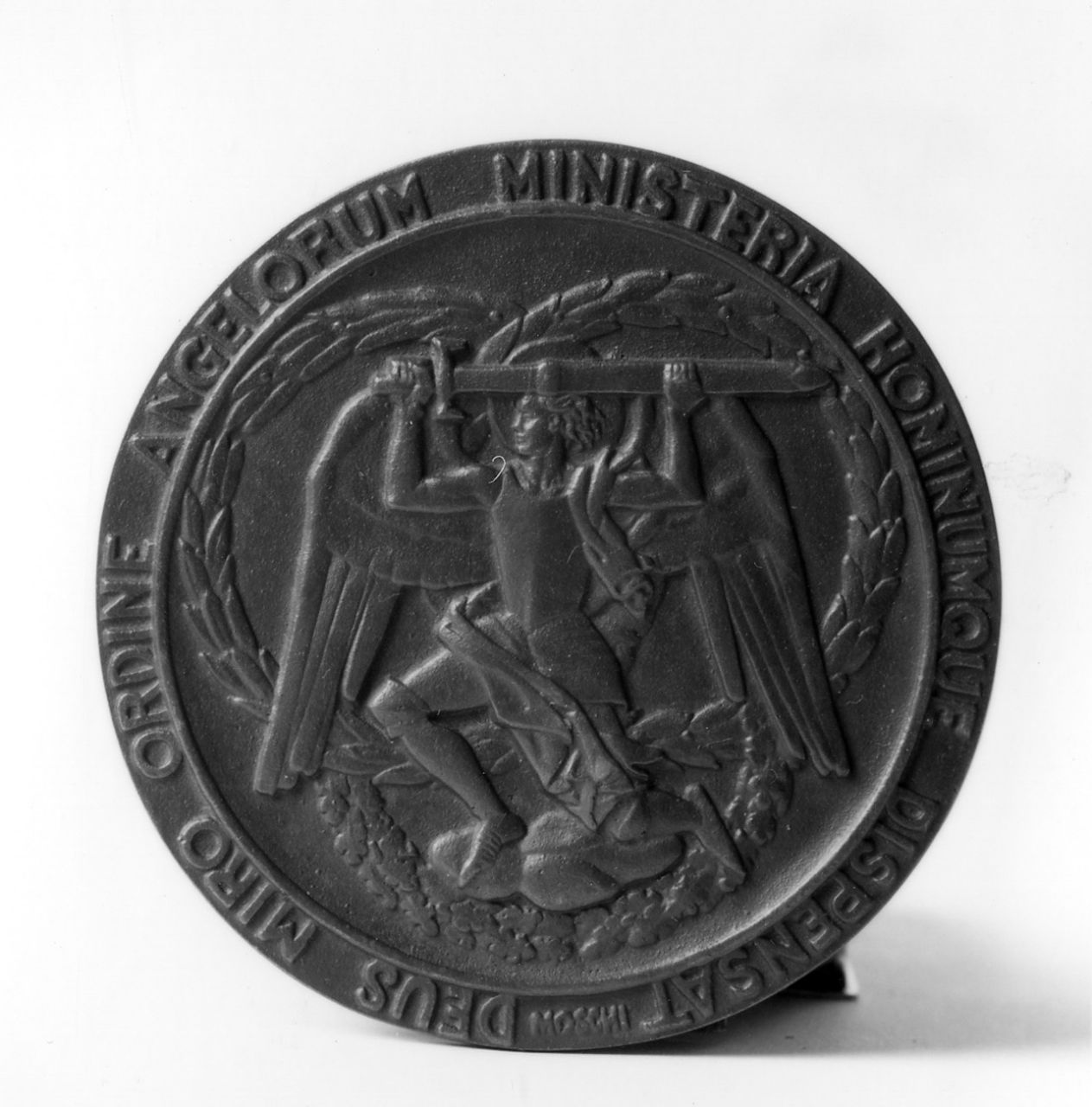 San Michele Arcangelo (medaglia) di Moschi Mario (sec. XX)