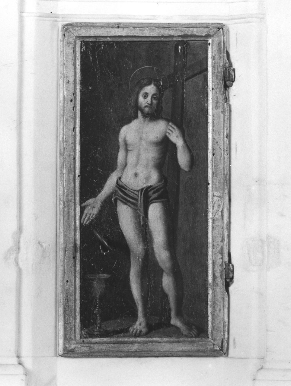 Cristo risorto (sportello di tabernacolo) - ambito fiorentino (sec. XVI)